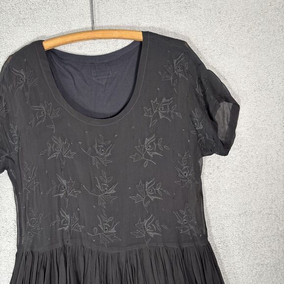 Starina Sheer Maxi Layered Dress Women’s Size S Oversized Witchy Gothic Grunge - Picture 4 of 13